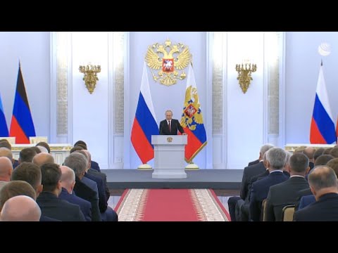 Putin proclama la anexión de cuatro regiones ocupadas en Ucrania