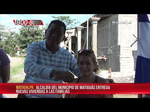 Alcaldía de Matiguás entrega nuevas viviendas a las familias - Nicaragua