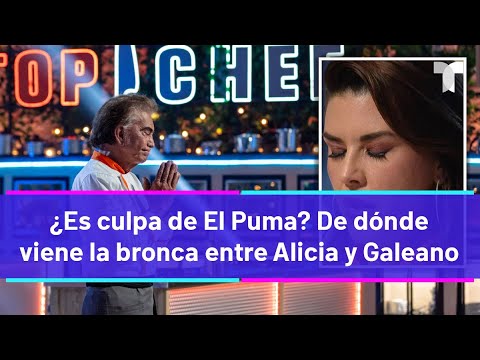 Top Chef VIP | ¿Es culpa de El Puma? De dónde viene la bronca de Alicia Machado y Galeano