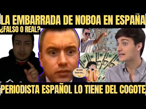 Daniel Noboa en el ojo del huracán periodista español lo tiene del COGOTE “Habrá más información”