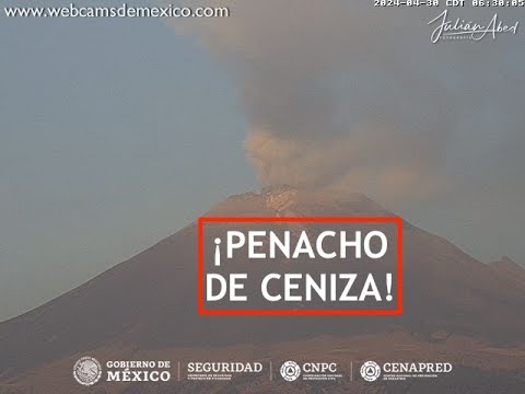 #POPOCATÉPETL | Monitorea 24/7 a Don Goyo. El #Volcán #EnVivo