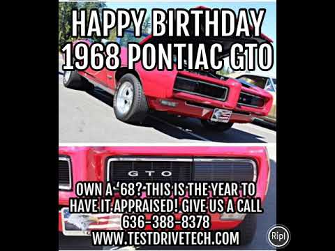 Happy Birthday 1968 Pontiac GTO
