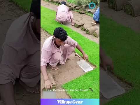 The Most Satisfying Grass Flip EVER! 🤯 This Pro Farmer's Skill is UNBELIEVABLE! #grass #satisfying