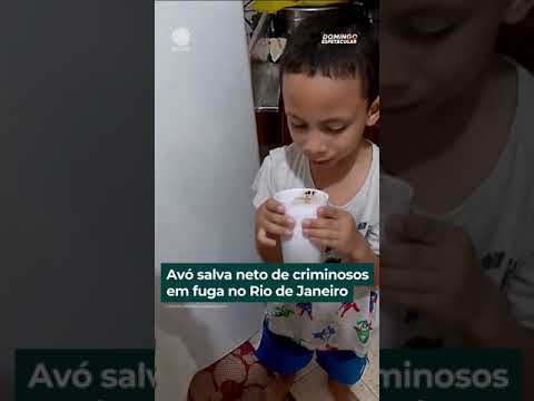 Avó salva neto de criminosos em fuga no Rio de Janeiro | #shorts #domingoespetacular