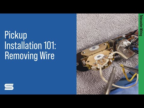 Telecaster DIY: Removing Lead Wire