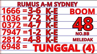 PREDIKSI SYDNEY LOTTO 7 JULI 2025 | RUMUS KEPALA EKOR SIDNEY HARI INI 