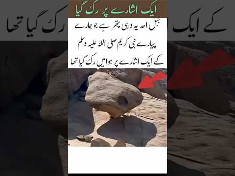 hazrat Muhammad sallallahu sallam Mountains by command #trending #shortvideo #islami