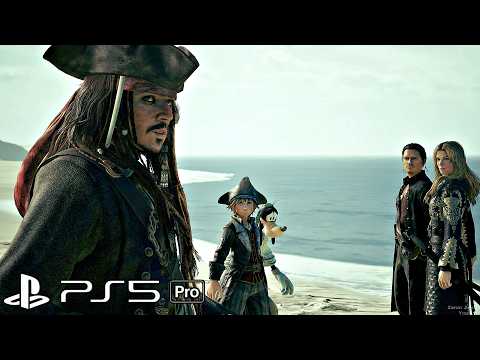 Pirates of Caribbean – Sora Meets Jack Sparrow Scene (PS5 Pro) 4K 60FPS Kingdom Hearts 3