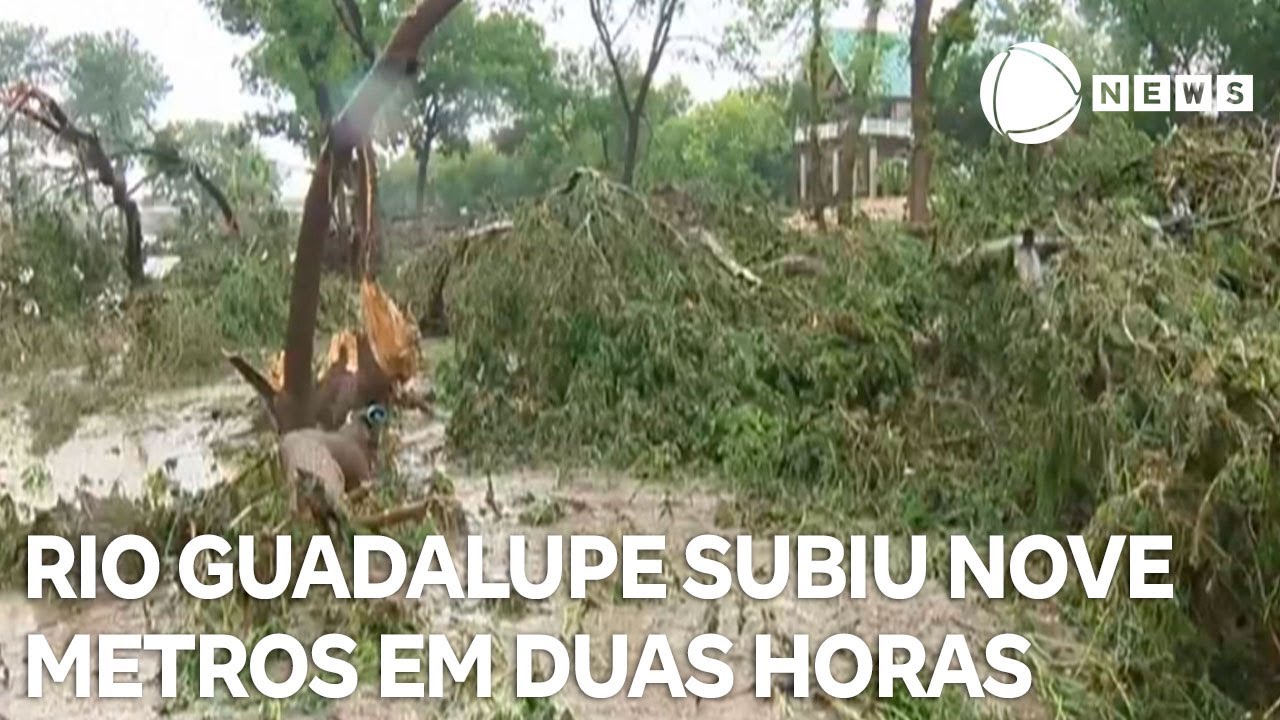 Rio Guadalupe subiu nove metros em duas horas