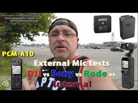 External Mic Tests Sony PCM-A10 vs Rode vs DJI Pocket 2
