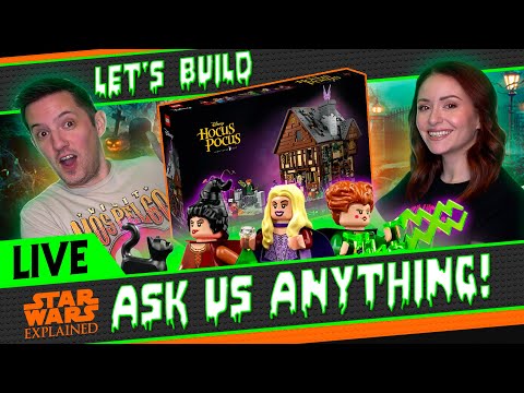 Ask Us Anything While We Build the LEGO Sanderson Sister House LIVE!