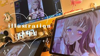Vlog┊イラストレーターの3日間🎨CCさくらの知世ちゃんを描く🌸📸ギター、オルゴールでDTM🎶🎸ふわとろフレンチトースト🍓