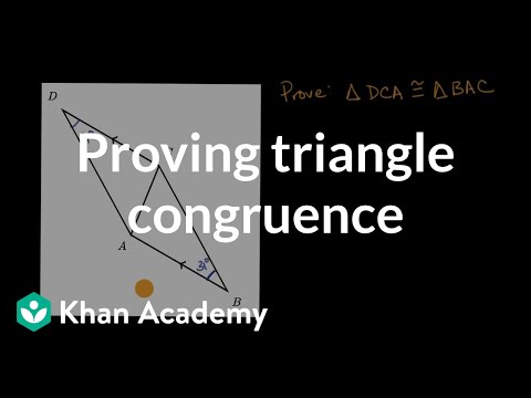 Example proving triangle congruence