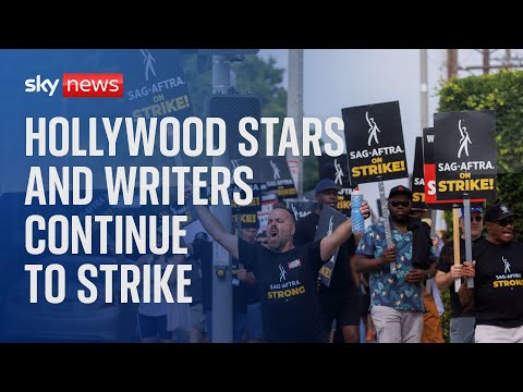 Chicago rally in support of  SAG-AFTRA actors' and writers' strike