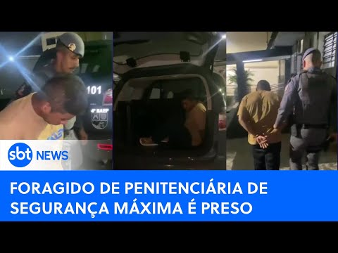 Fugitivo da penitenciária de segurança máxima é preso em São Paulo |#SBTNewsnaTV (02/04/24)