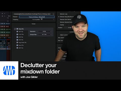 Easy Tip to Declutter Your Studio One Mixdown Folder | PreSonus