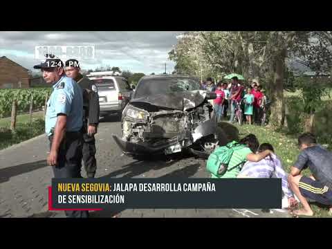 Realizan campaña para la prevención de accidentes en Jalapa - Nicaragua