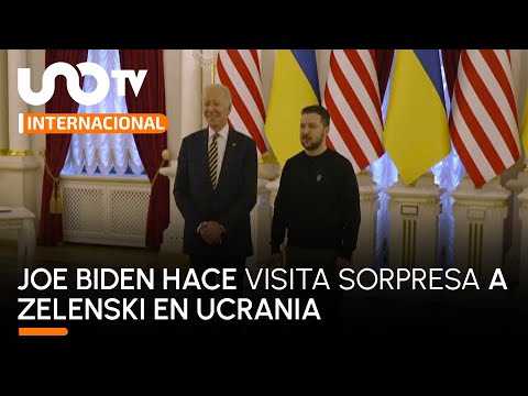 Joe Biden visita de sorpresa a Volodímir Zelenski en Ucrania; anuncia nuevas entregas de armas