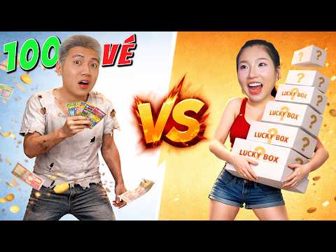100 Tờ Vé Số Đại Chiến Với Lucky Box Xem Cái Nào Trúng Lớn