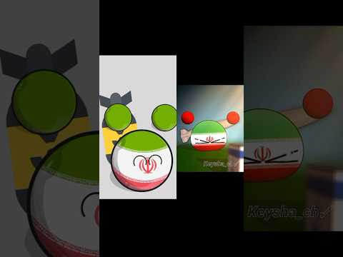إيران تساعد فلسطين🇮🇷♥️🇵🇸 #countryballs #countryhumans #shorts #edit