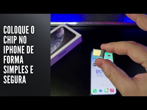 Coloque o chip no iPhone de forma correta