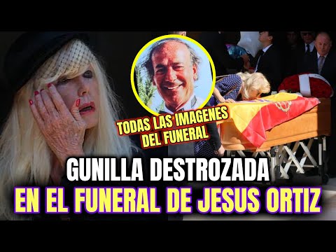 Una DESOLADA GUNILLA VON BISMARCK y su HIJO Francisco José ARROPADOS en el FUNERAL de LUIS ORTIZ