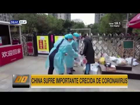 China sufre importante crecida de coronavirus