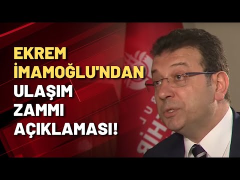 Ekrem İmamoğlu'ndan ulaşım zammı açıklaması!