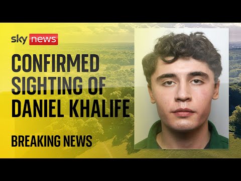 Watch live: Confirmed sighting of escaped terror suspect Daniel Khalife
