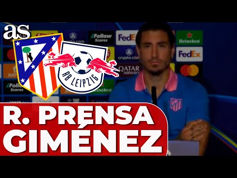 GIMÉNEZ, RUEDA DE PRENSA COMPLETA | Previa ATLÉTICO DE MADRID vs. RB LEIPZIG de CHAMPIONS LEAGUE