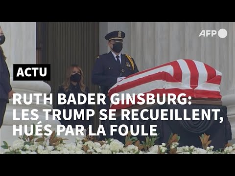 USA: Trump se recueille, sous les huées, devant le cercueil de Ruth Bader Ginsburg | AFP