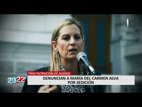 María del Carmen Alva: denuncian a presidenta del Congreso por sedición tras filtración de audios