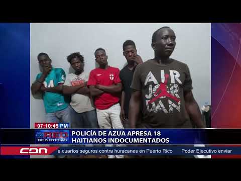 Policía de Azua apresa 18 haitianos indocumentados