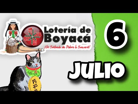 Resultado LOTERIA DE BOYACA Sabado 6 de Julio de 2024