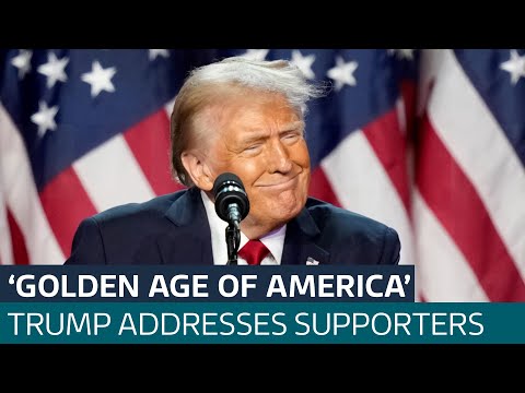 Trump addresses supporters in Florida | ITV News