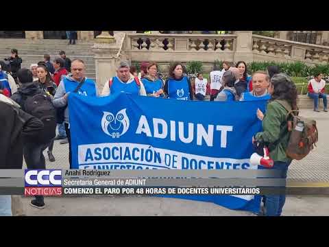 04 Comenzó el paro por 48 horas de docentes universitarios