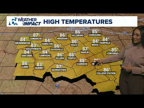Cool morning but <strong>warm</strong> afternoon | Central Texas forecast