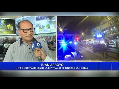 San Borja: Delincuentes roban moto de serenazgo para huir de la policía (2/2)
