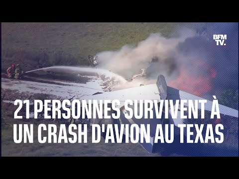 21 personnes survivent à un crash d'avion au Texas