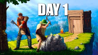 YouTube thumbnail for Willjum's video titled 'When Two Farmers Play Official Rust... Day 1'