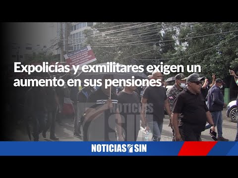 Expolicías y exmilitares exigen un aumento en sus pensiones