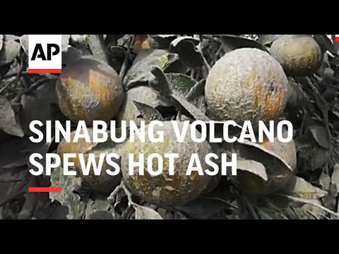 Indonesia Sinabung volcano spews new burst of hot ash