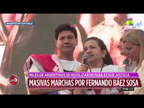 Masiva marcha al Congreso por el crimen de Fernando