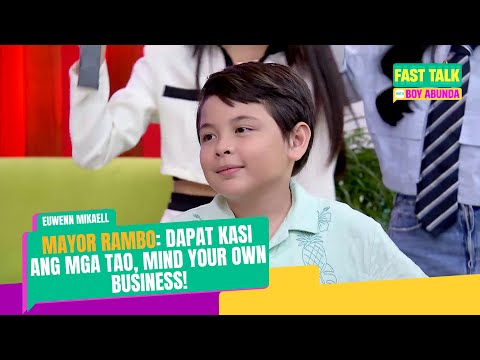 Fast Talk with Boy Abunda: ‘Mayor Rambo’ Euwenn, may parusa sa mga chismosa! (Full Episode 448)