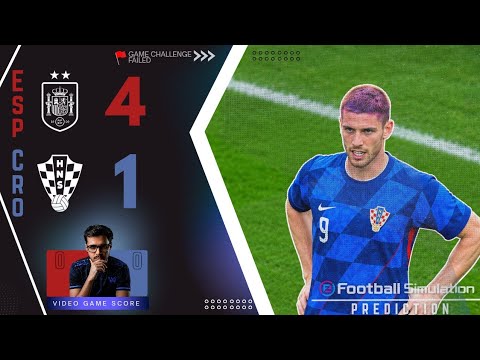 Spain 4 vs 1 Croatia [Highlights] | Nations League 2026/27 | Simulation eFootball &amp; Game Challenge