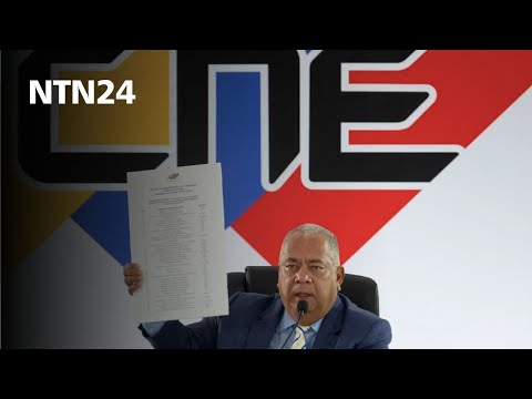 Cinco días después y sin actas, CNE presenta resultados: Maduro 51%, González 43%