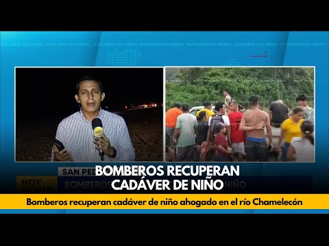 Bomberos recuperan cadáver de niño ahogado en el río Chamelecón