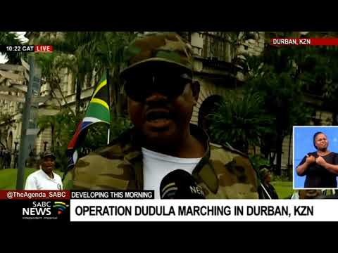Operation Dudula stages a march in Durban - Mlondi Radebe updates