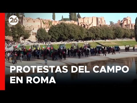 ITALIA | Los campesinos italianos llevaron su protesta hasta Roma
