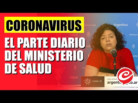 Coronavirus en Argentina: el parte diario del Ministerio de Salud